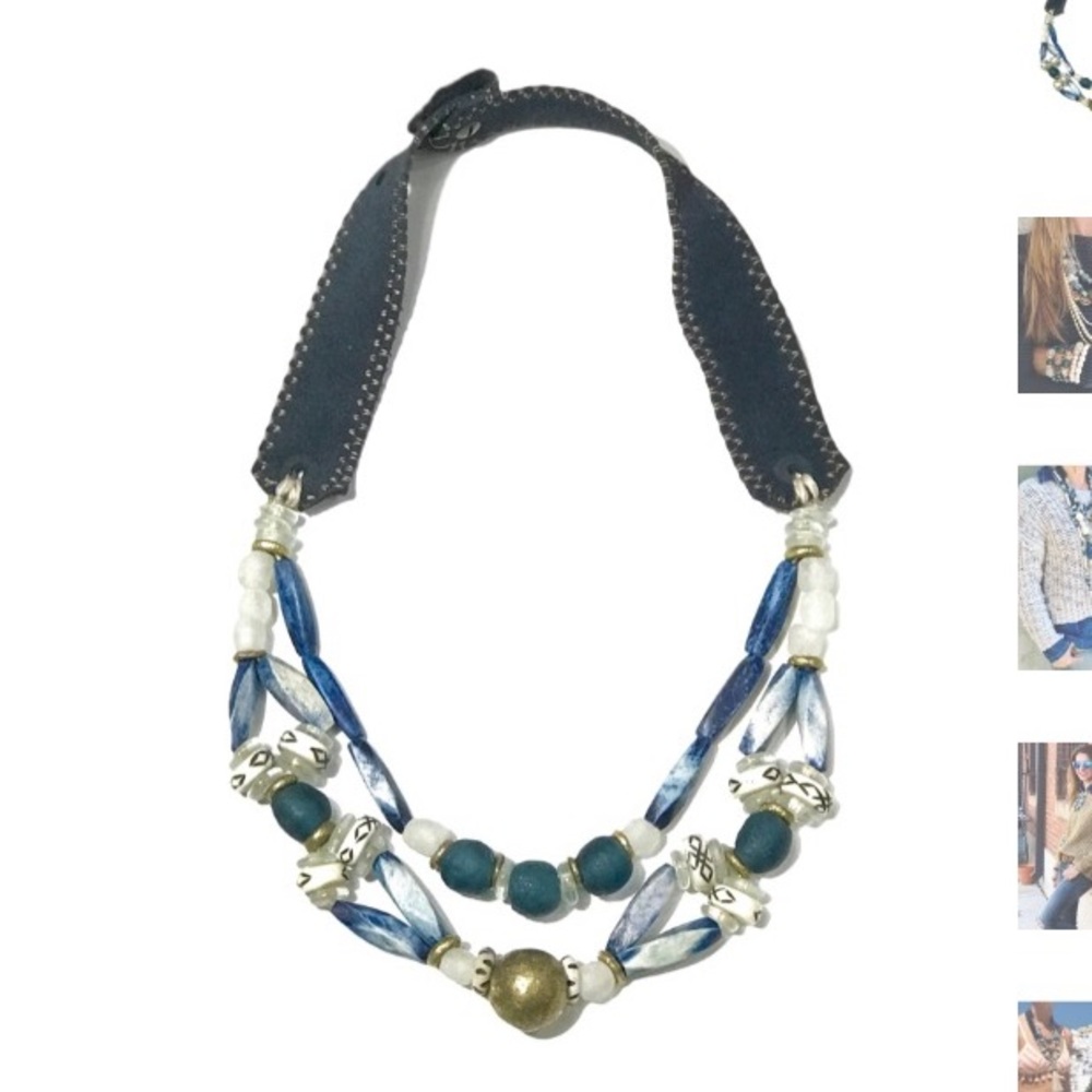 Twine and twig necklace